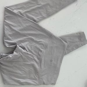 Light grey Lululemon full length pants size 6 HIGH WAISTED